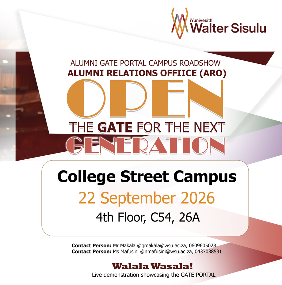 College Street Campus roadshow poster